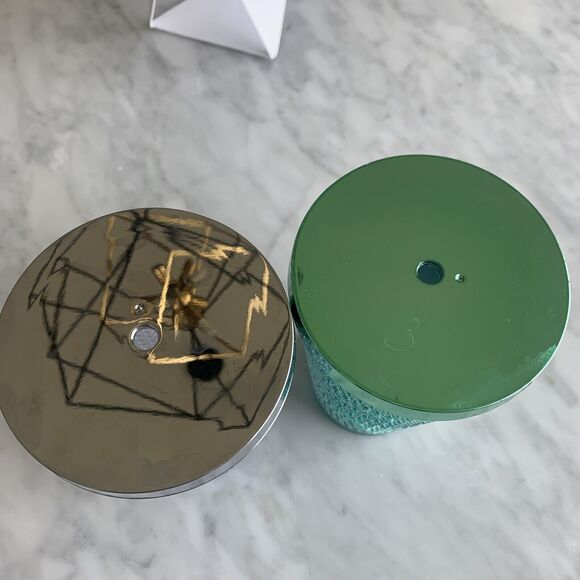 STARBUCKS Frappuccino Crystal Silver Hobnail Bump Green Dot Cold Cup 16Oz Grande - Picture 3 of 7